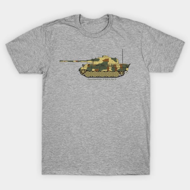 Panzerkampfwagen VI Ausf. B Tiger II T-Shirt by FAawRay